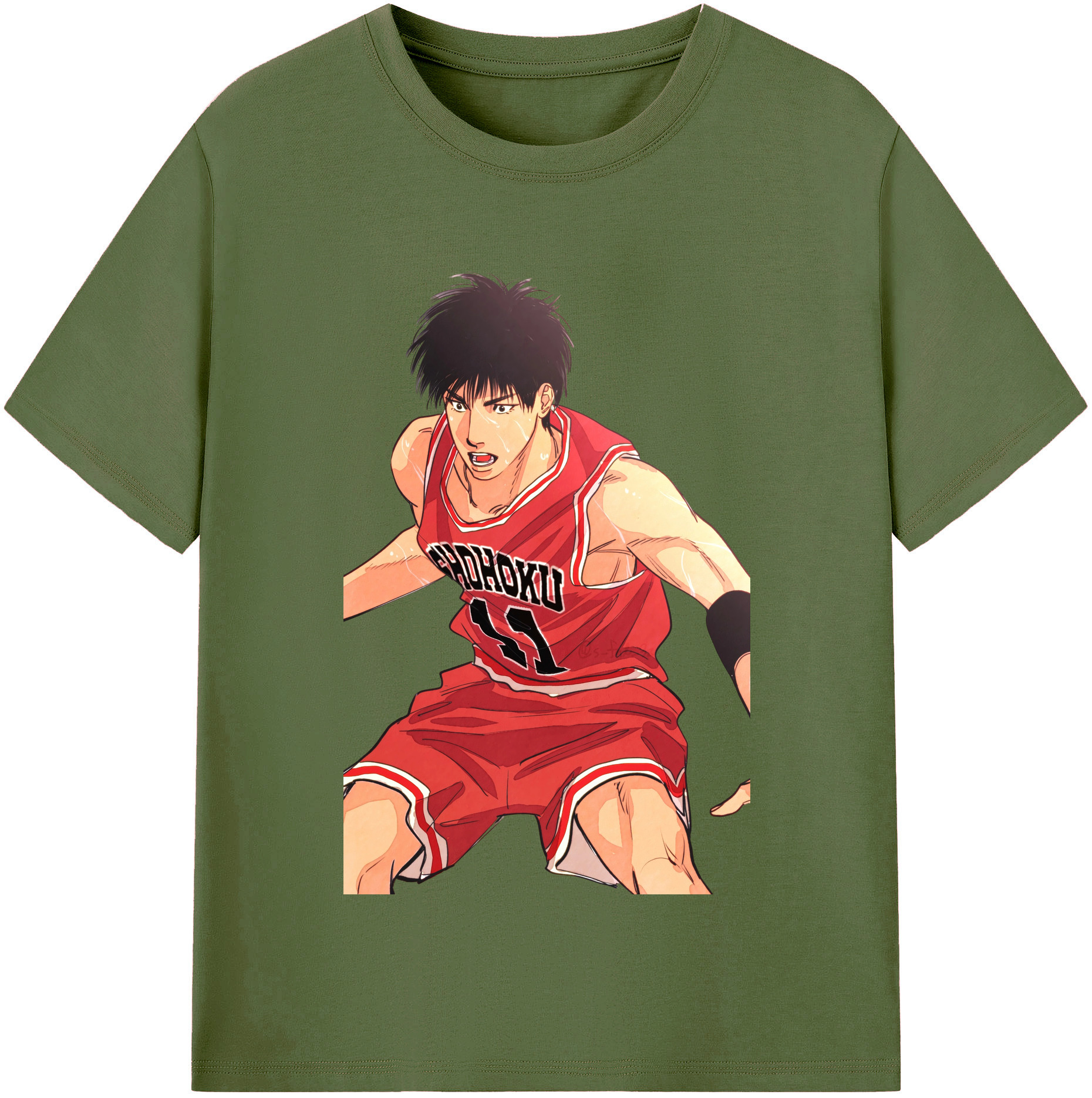 SLAM DUNK／スラムダンク 綿100％半袖Tシャツ（フロントプリント）